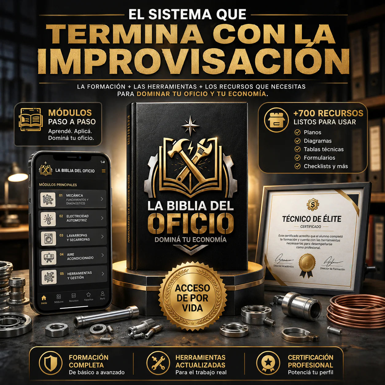 LA BIBLIA DEL OFICIO™ (CURSO EN VIDEO + 700 RECURSOS + 5 BONUS DE REGALO)